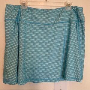 Vineyard Vines Performance Skort‎ Women’s XL  Aqua And White